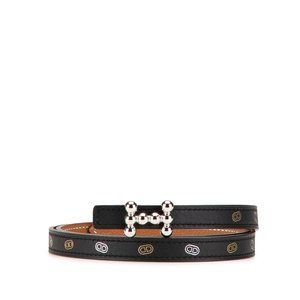 HERMES Black Leather Belt